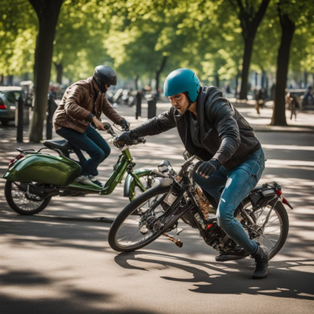 Bike rider attacked by moped thieves with a knife in Regent's Park in a recent bike robbery