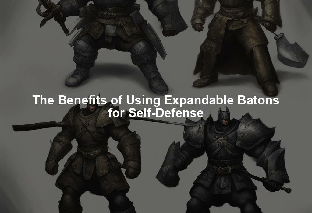 The Benefits of Using Expandable Batons for Self-Defense