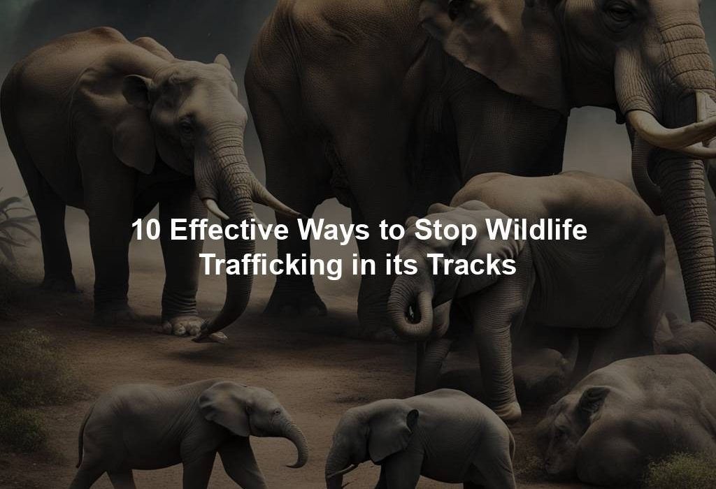 10 Effective Ways to Stop Wildlife Trafficking in its Tracks