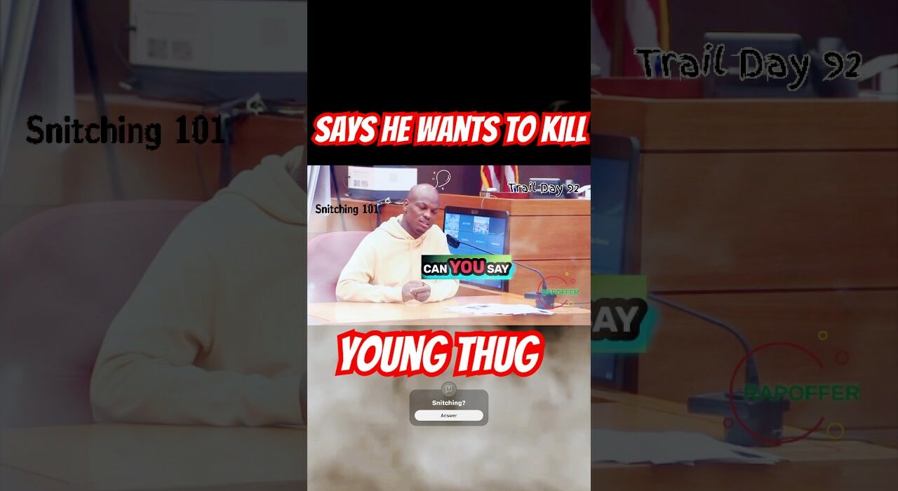 Snitch Says He Wants To Kill Young Thug In RICO Trial #rap #shorts #youngthug #news #thugricotrial
