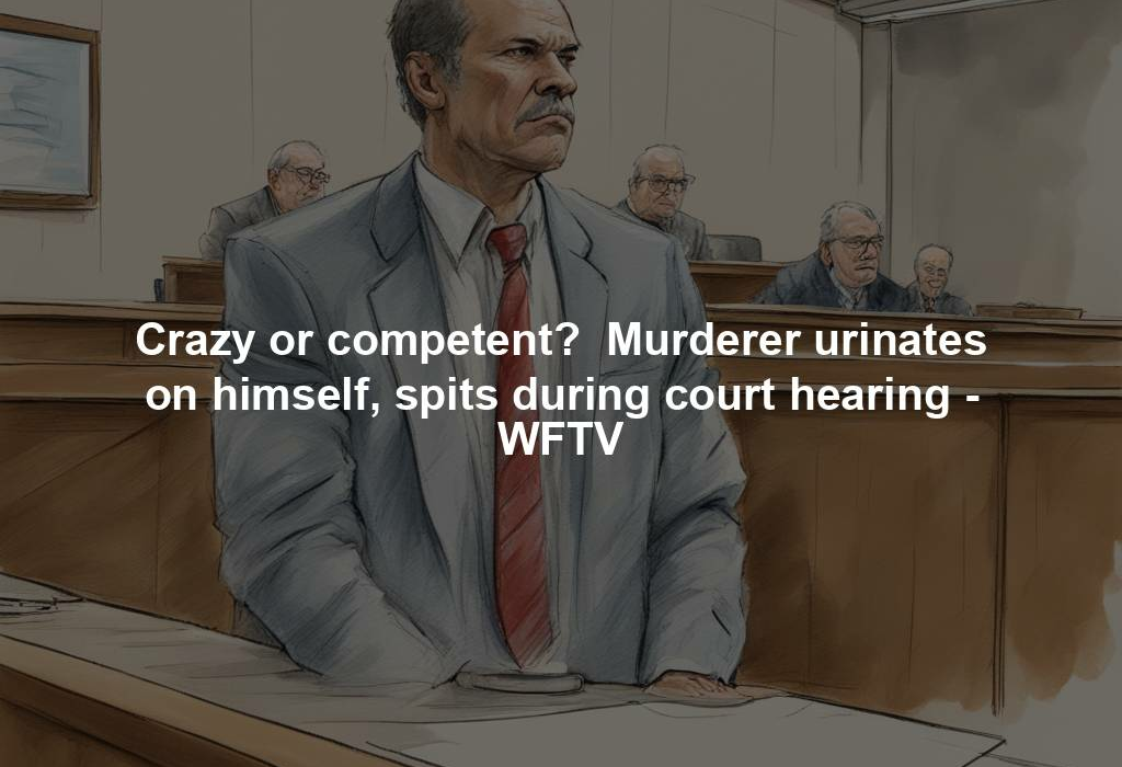 Crazy or competent?  Murderer urinates on himself, spits during court hearing - WFTV
