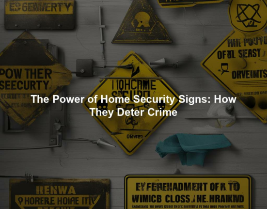 The Power of Home Security Signs: How They Deter Crime