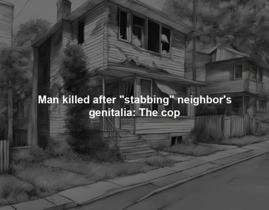 Man killed after "stabbing" neighbor's genitalia: The cop