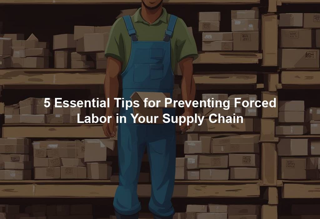 5 Essential Tips for Preventing Forced Labor in Your Supply Chain