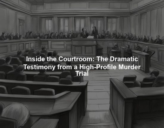Inside the Courtroom: The Dramatic Testimony from a High-Profile Murder Trial