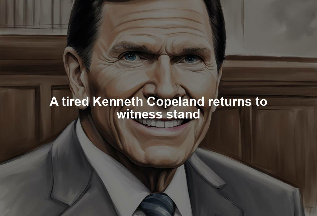 A tired Kenneth Copeland returns to witness stand
