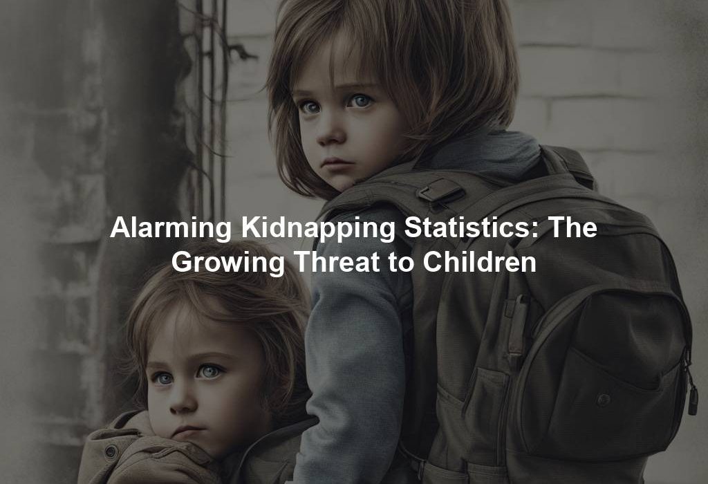 Alarming Kidnapping Statistics: The Growing Threat to Children