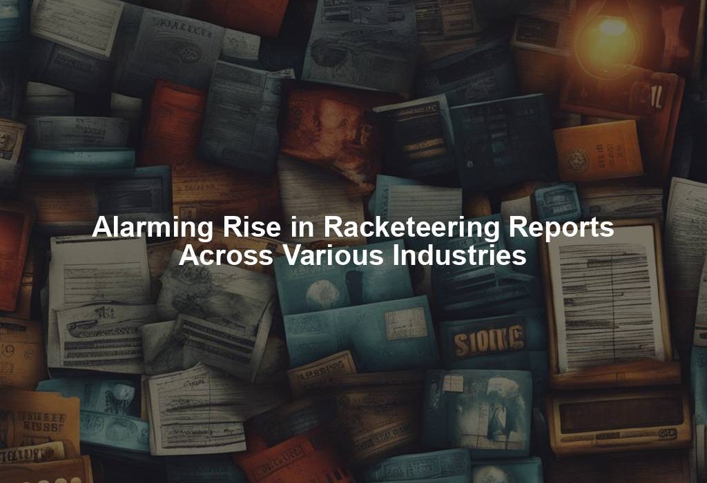 Alarming Rise in Racketeering Reports Across Various Industries