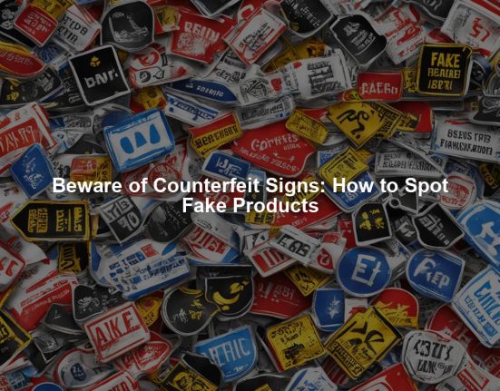 Beware of Counterfeit Signs: How to Spot Fake Products