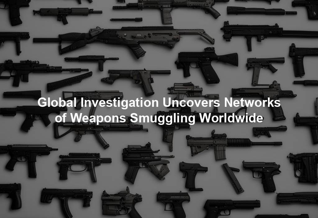 Global Investigation Uncovers Networks of Weapons Smuggling Worldwide