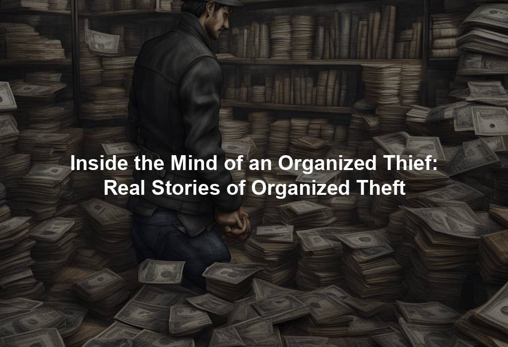 Inside the Mind of an Organized Thief: Real Stories of Organized Theft