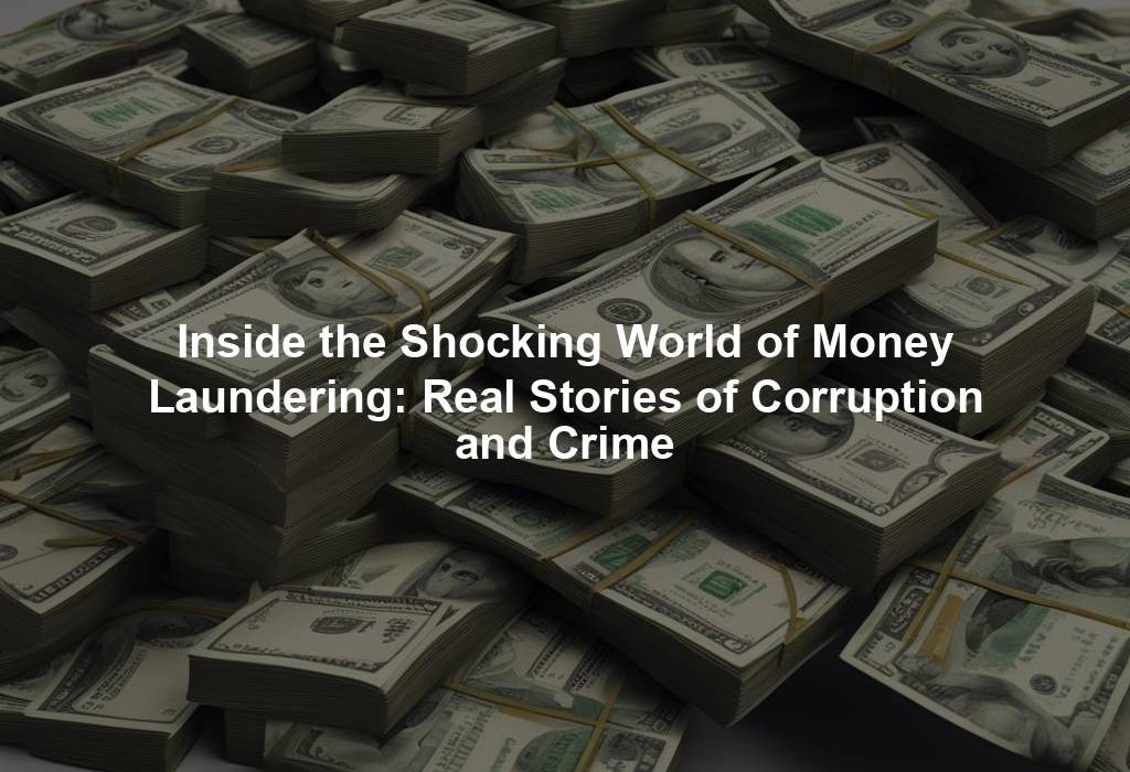Inside the Shocking World of Money Laundering: Real Stories of Corruption and Crime