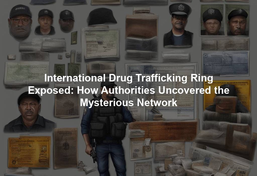International Drug Trafficking Ring Exposed: How Authorities Uncovered the Mysterious Network