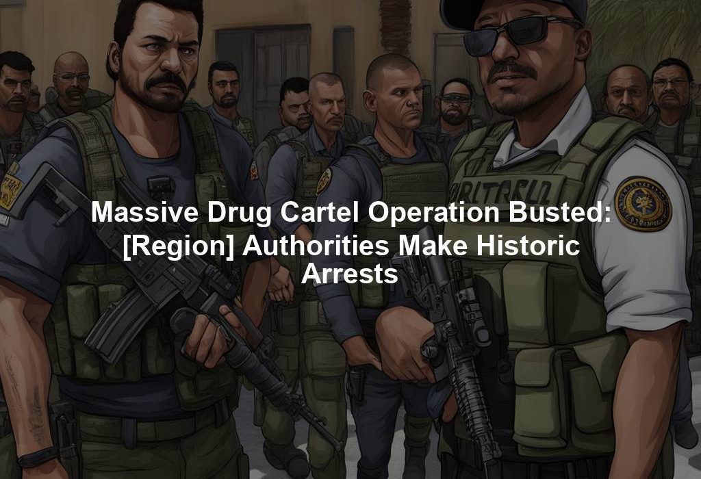 Massive Drug Cartel Operation Busted: [Region] Authorities Make Historic Arrests
