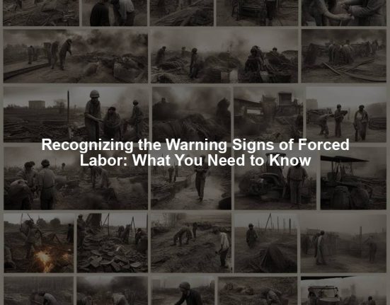 Recognizing the Warning Signs of Forced Labor: What You Need to Know