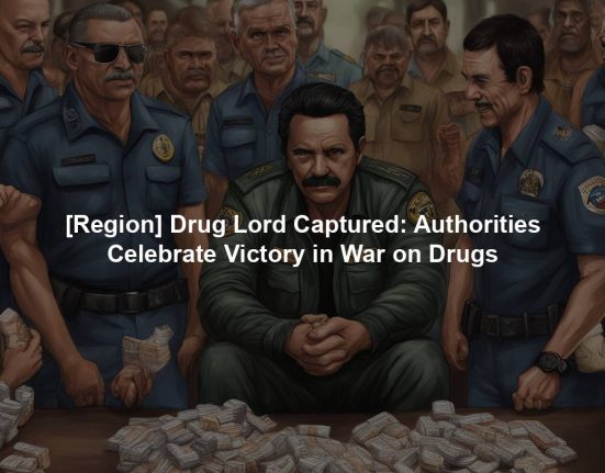 [Region] Drug Lord Captured: Authorities Celebrate Victory in War on Drugs