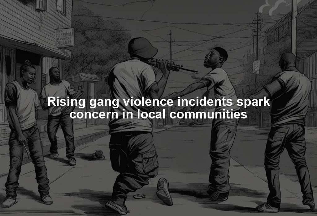 Rising gang violence incidents spark concern in local communities