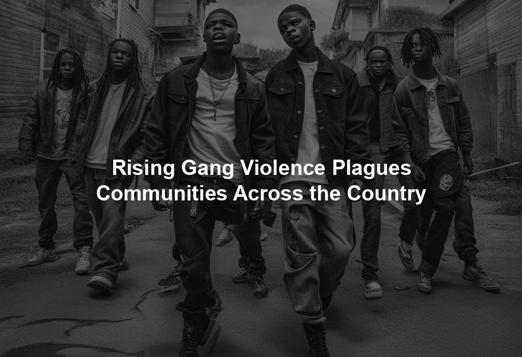 Rising Gang Violence Plagues Communities Across the Country