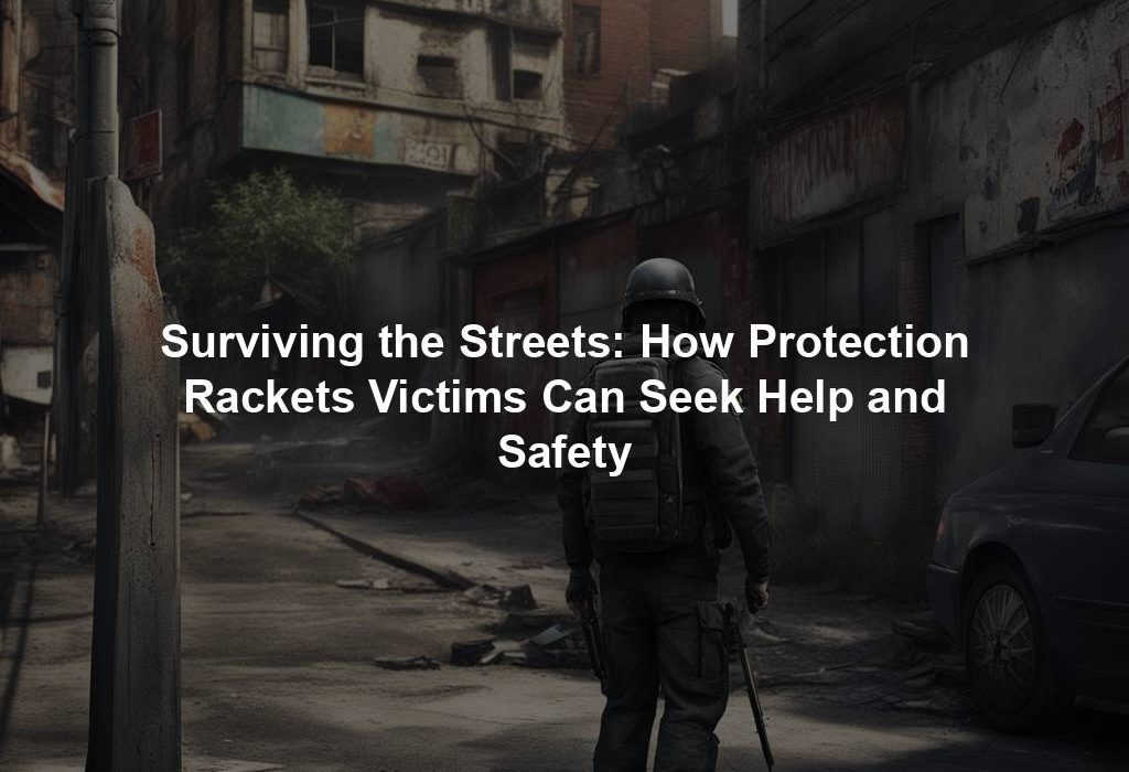 Surviving the Streets: How Protection Rackets Victims Can Seek Help and Safety