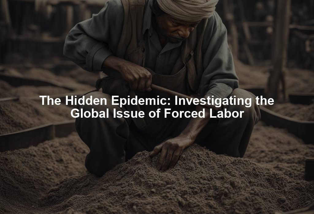 The Hidden Epidemic: Investigating the Global Issue of Forced Labor