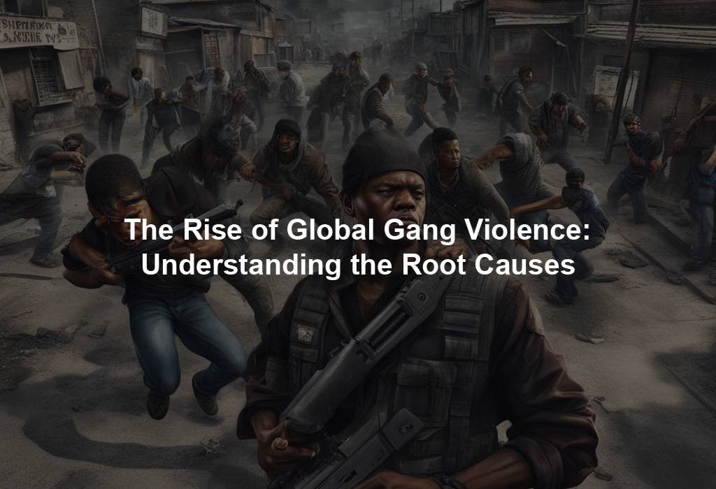 The Rise of Global Gang Violence: Understanding the Root Causes