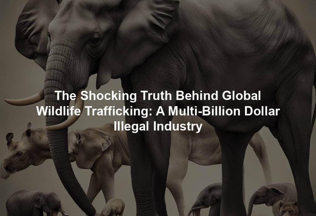 The Shocking Truth Behind Global Wildlife Trafficking: A Multi-Billion Dollar Illegal Industry