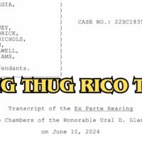 Young Thug RICO Trial - The Ex Parte Transcript