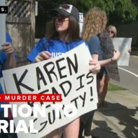 Demonstrators outside courthouse react to mistrial in Karen Read murder case